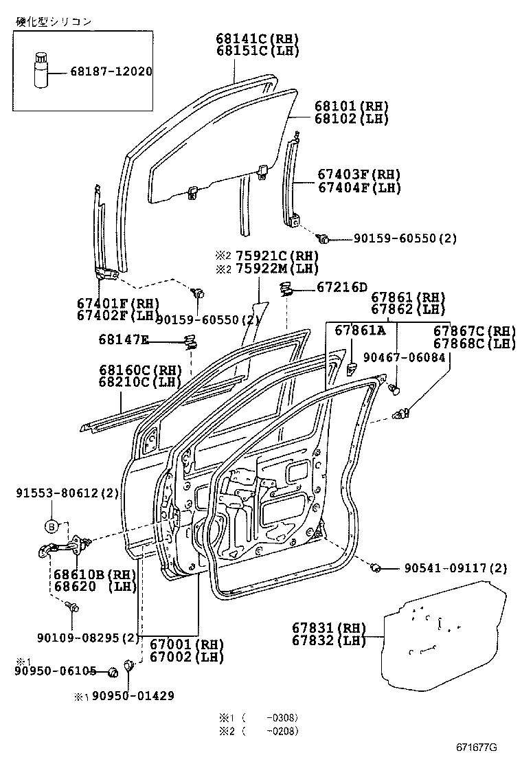 Front Door Panel & Glass