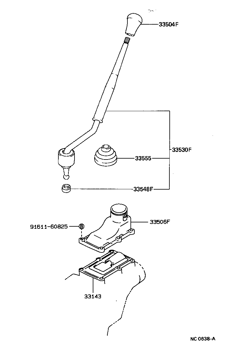 Shift Lever & Retainer