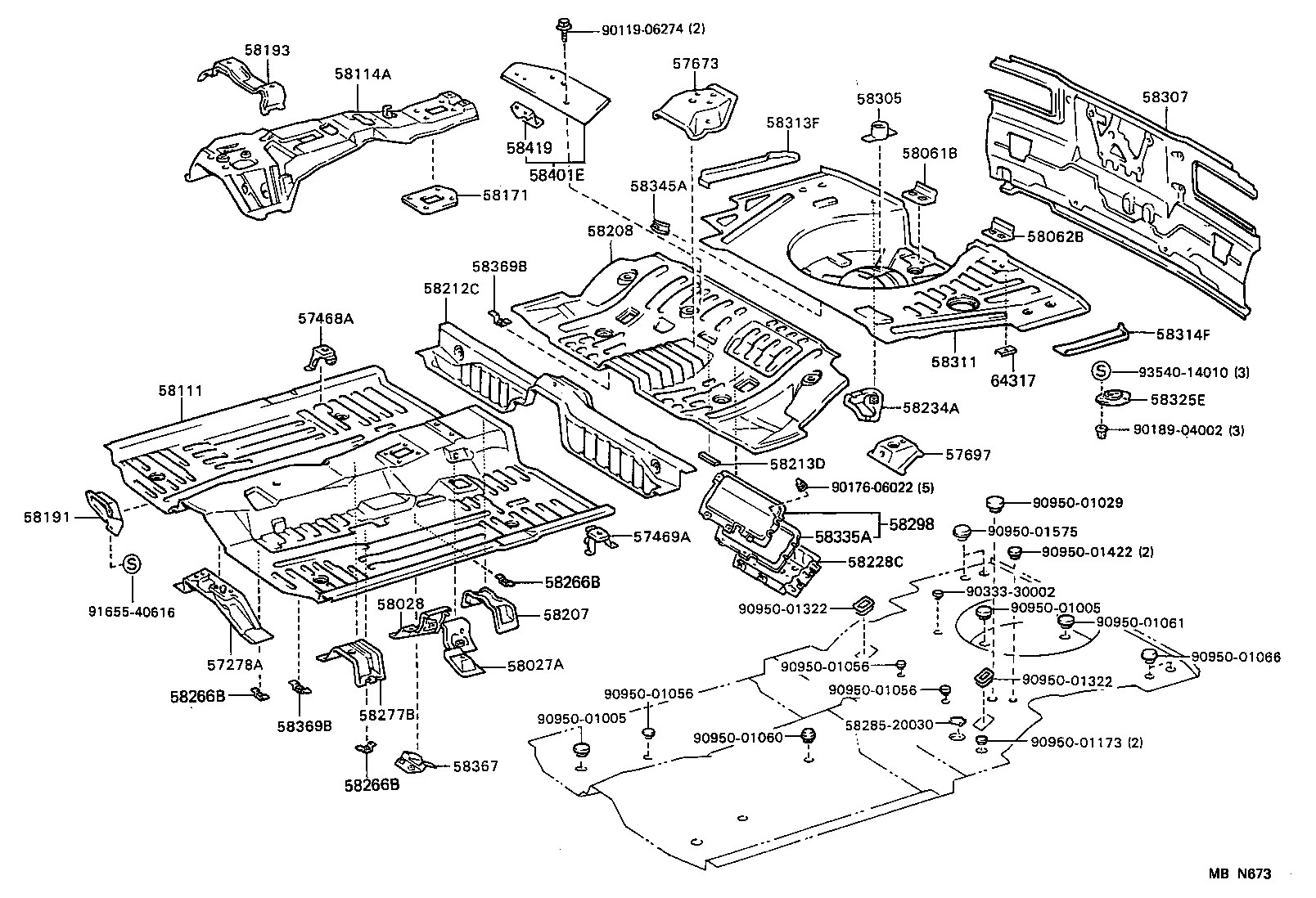 Floor Pan & Lower Back Panel