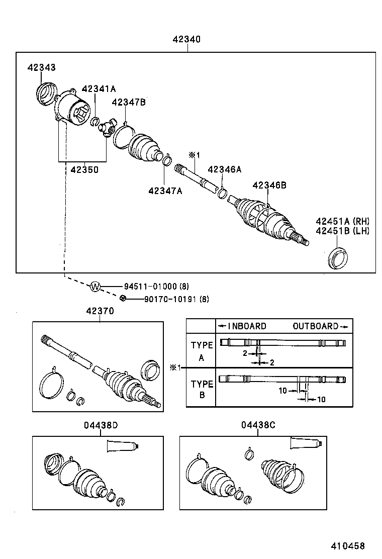 Rear Axle Shaft Hub