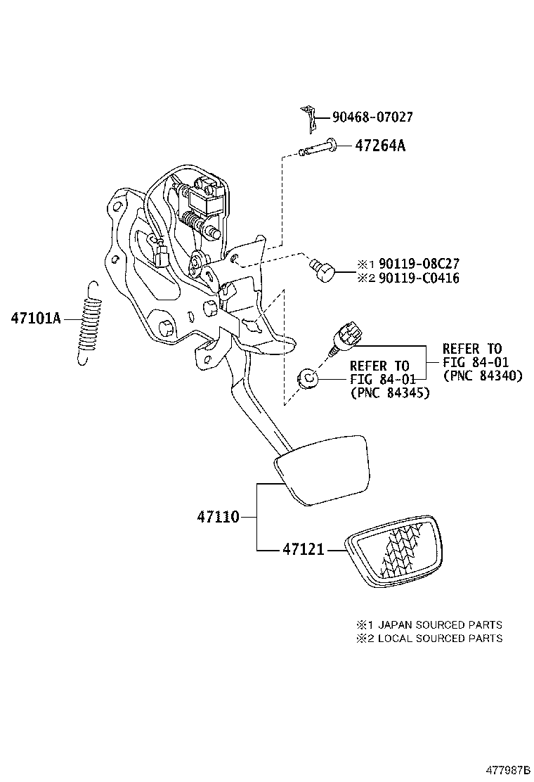 Brake Pedal & Bracket