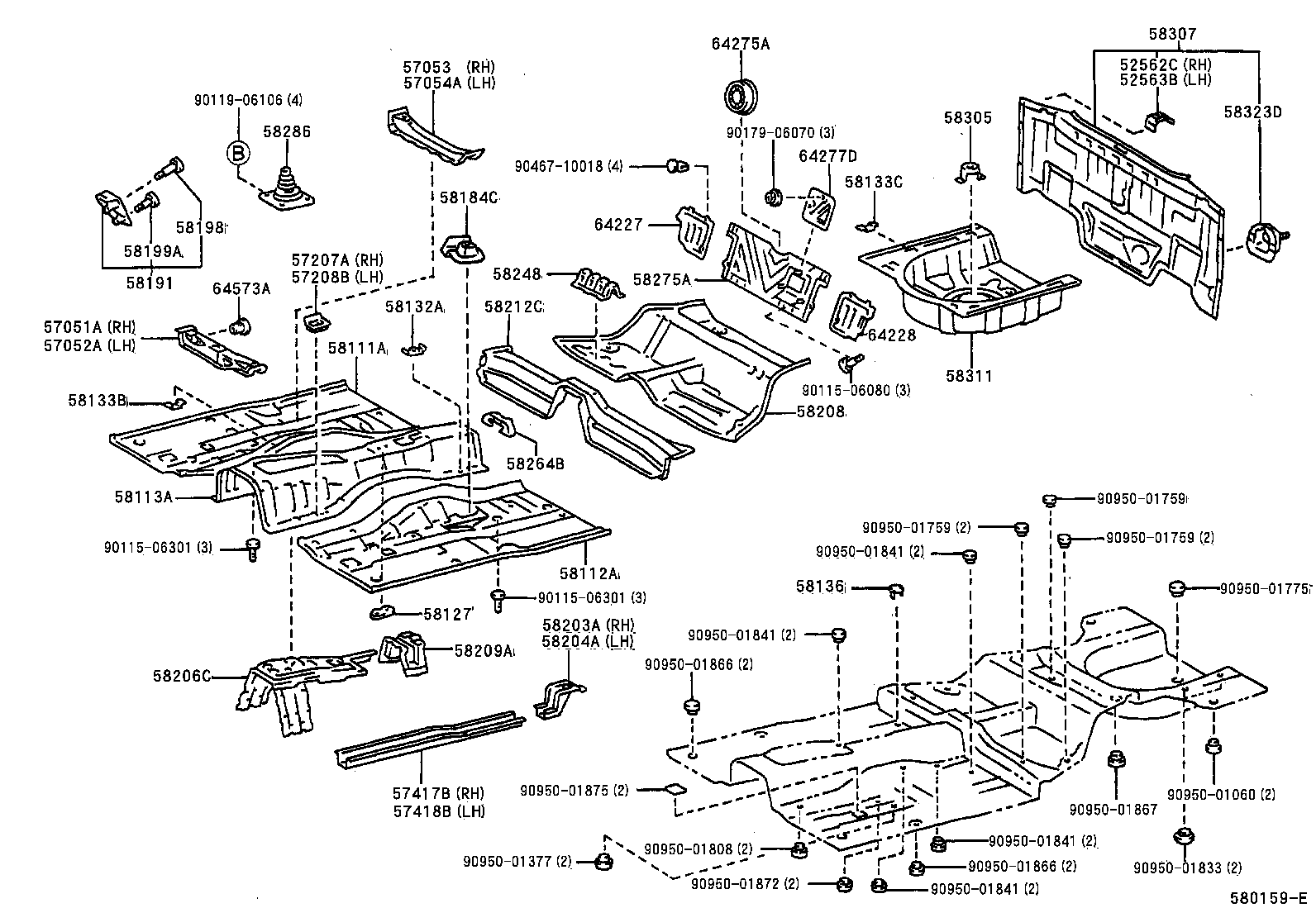 Floor Pan & Lower Back Panel