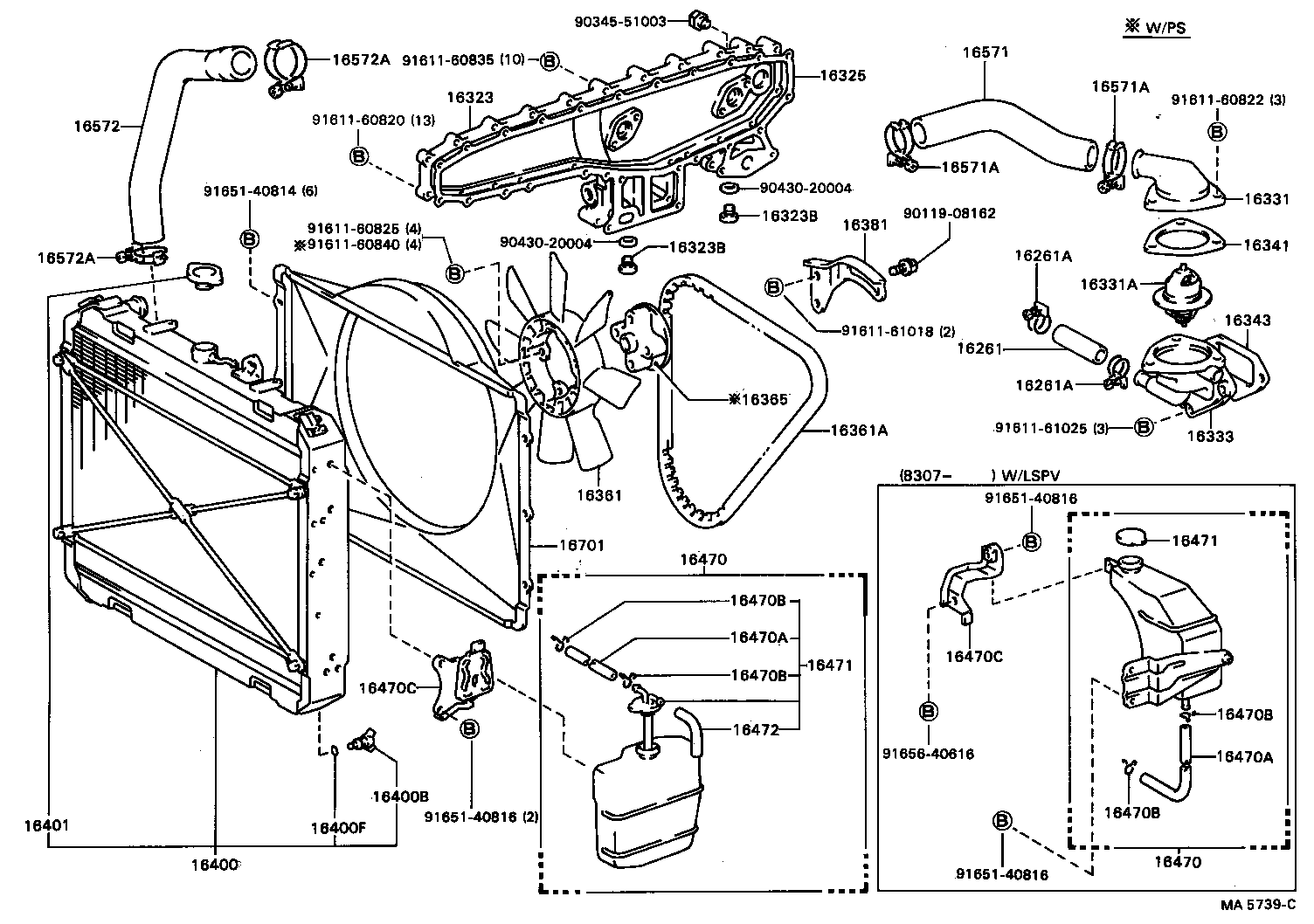 Radiator Water Outlet