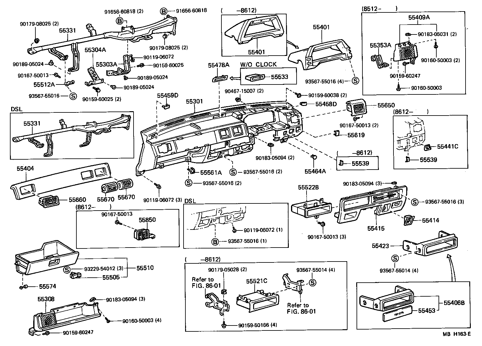 Instrument Panel Glove Compartment