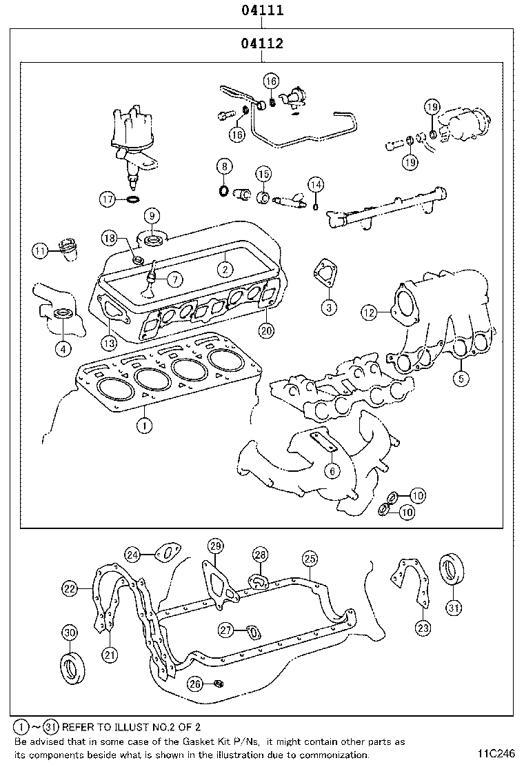 Engine Overhaul Gasket Kit
