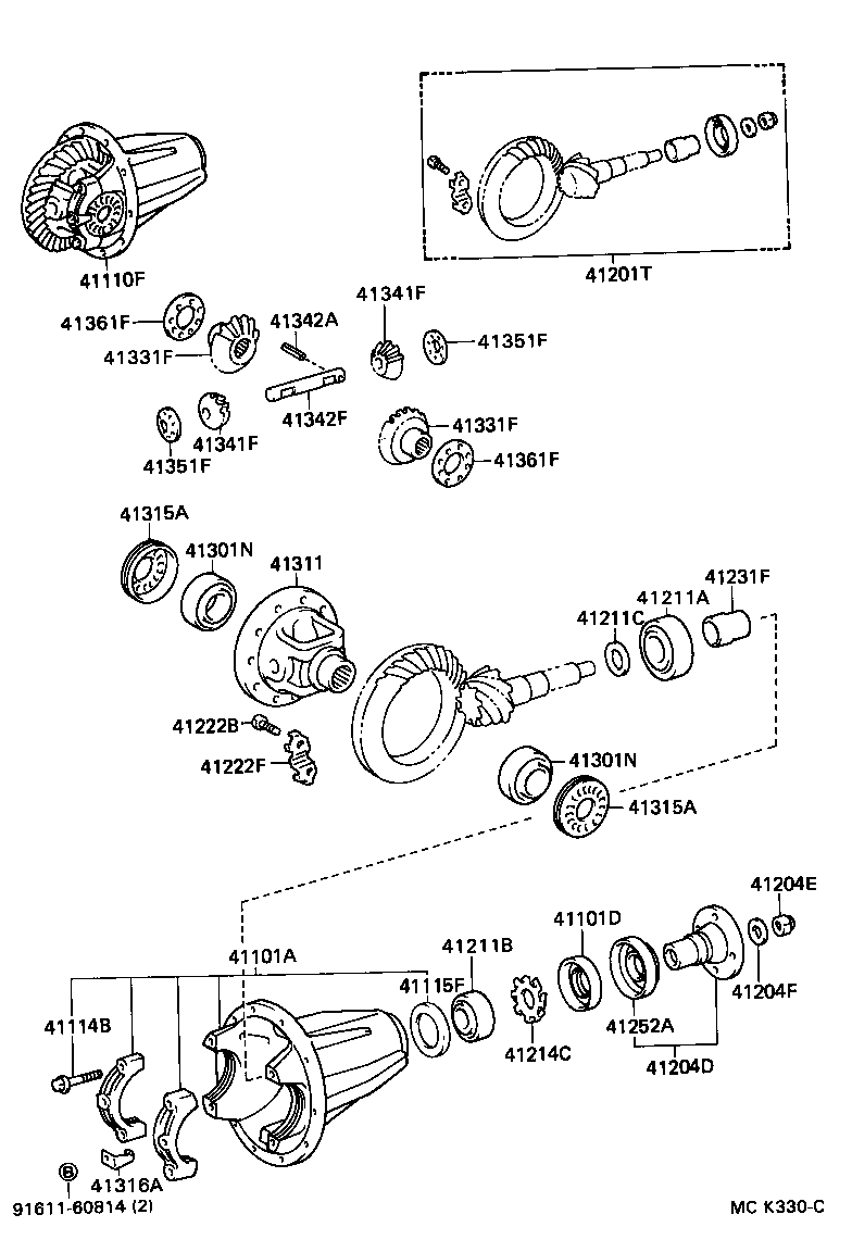 Front Axle Housing & Differential