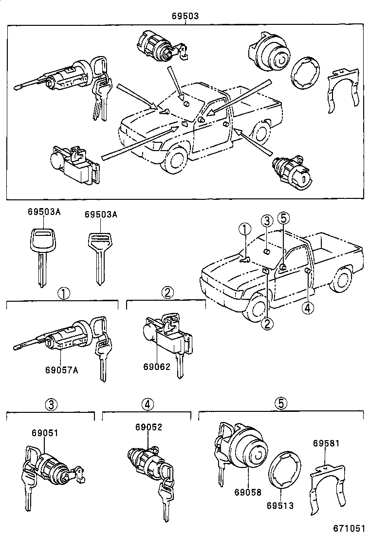 Lock Cylinder Set