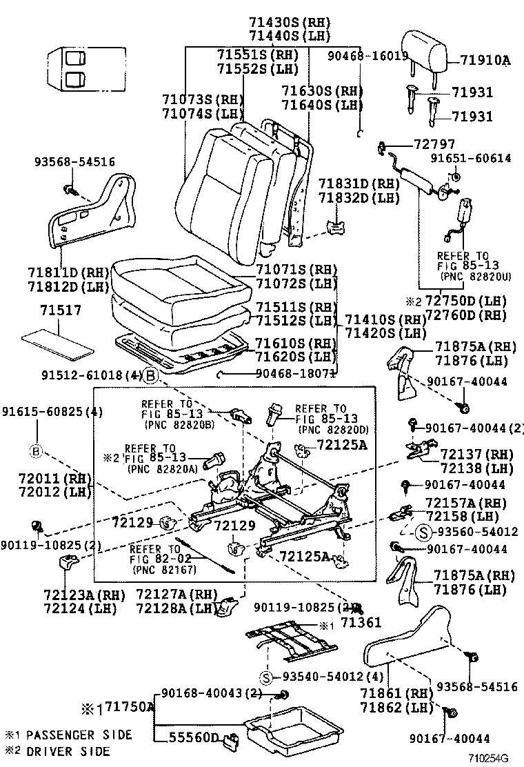 Asiento y pista del asiento