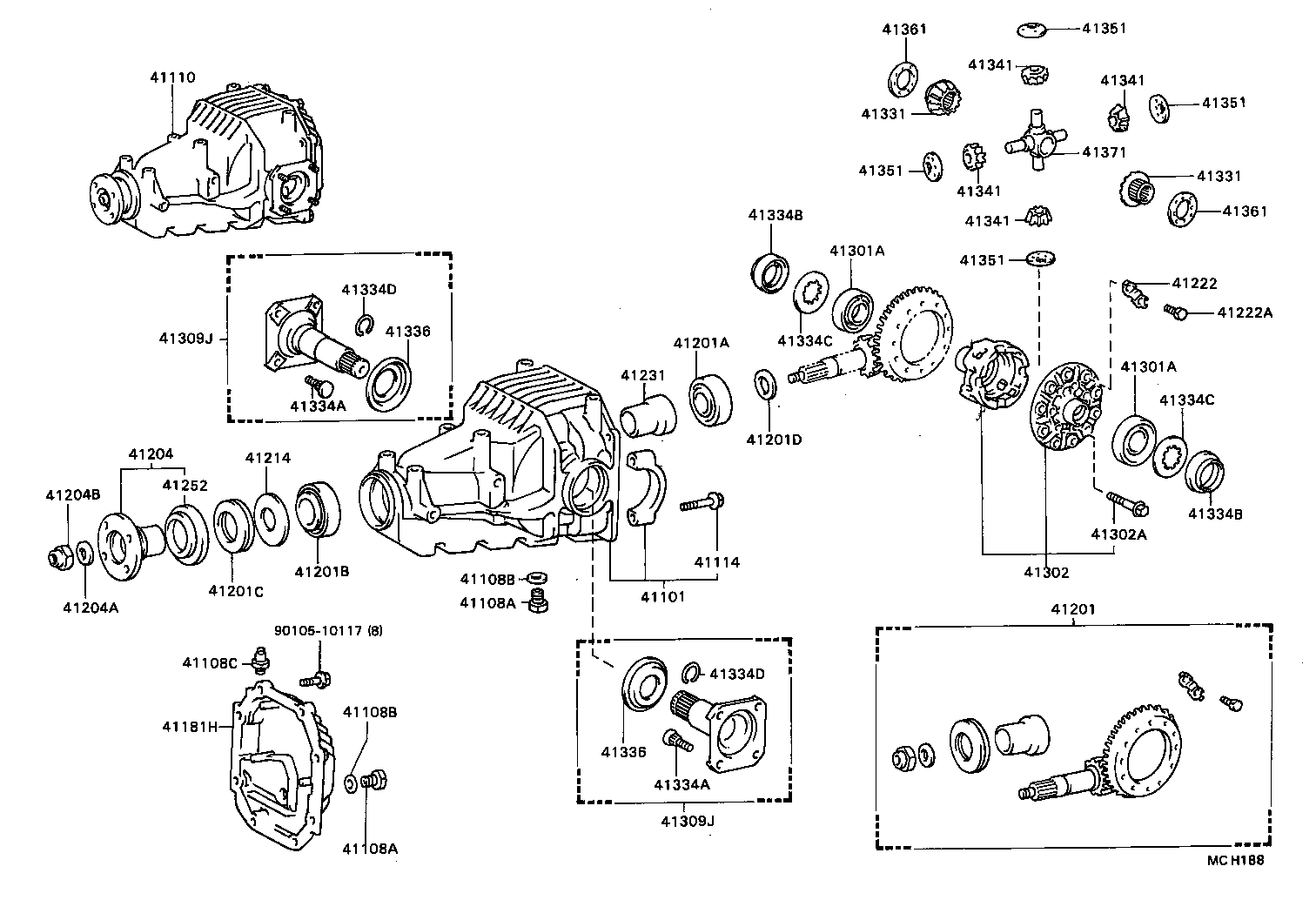 Rear Axle Housing Differential