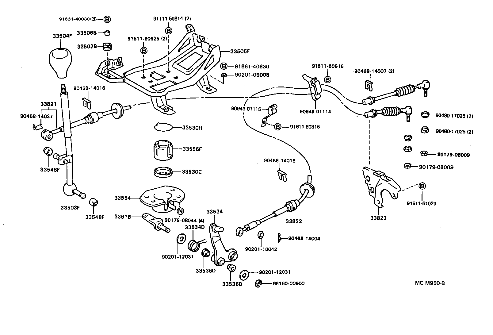 Shift Lever & Retainer