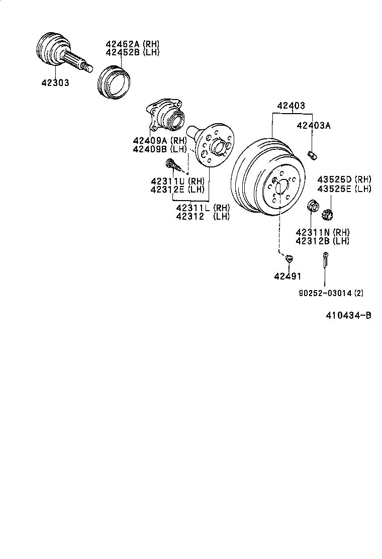 Rear Axle Shaft Hub
