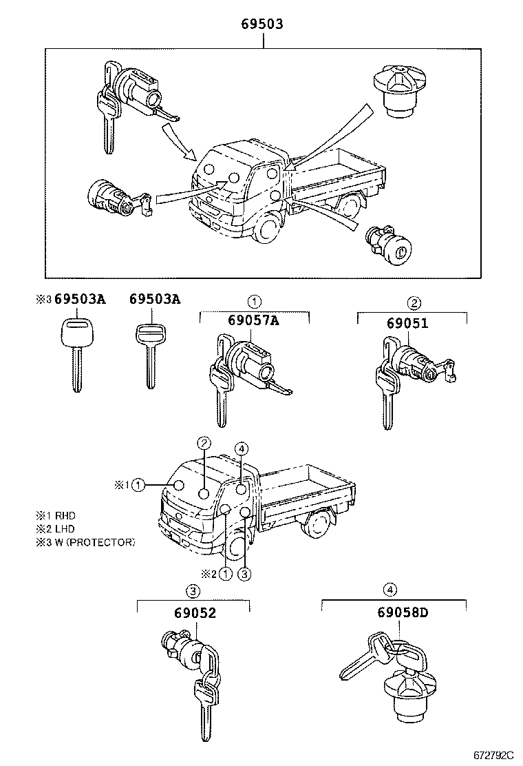Lock Cylinder Set