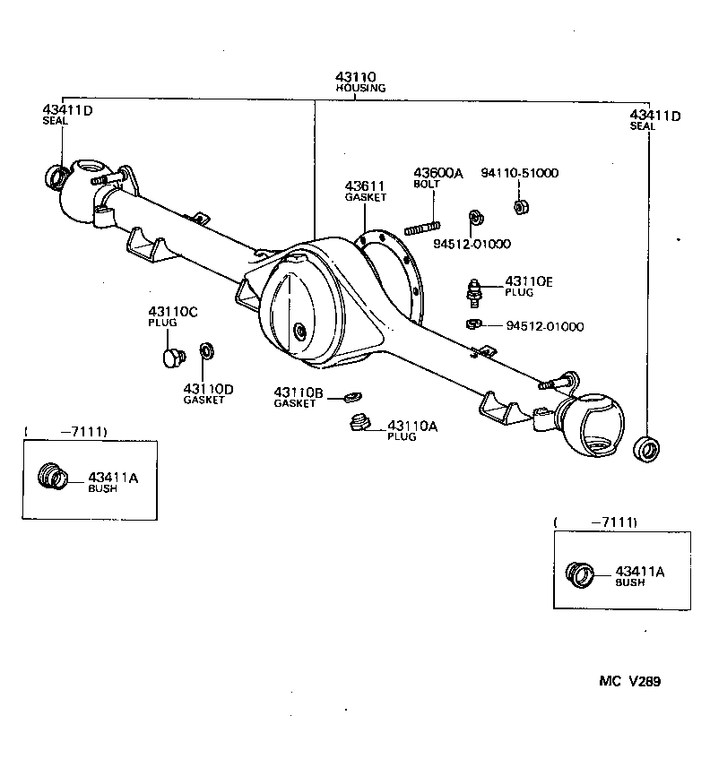 Front Axle Housing & Differential