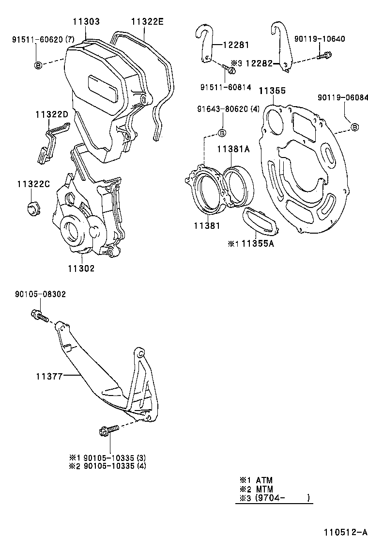 Timing Gear Cover & Rear End Plate