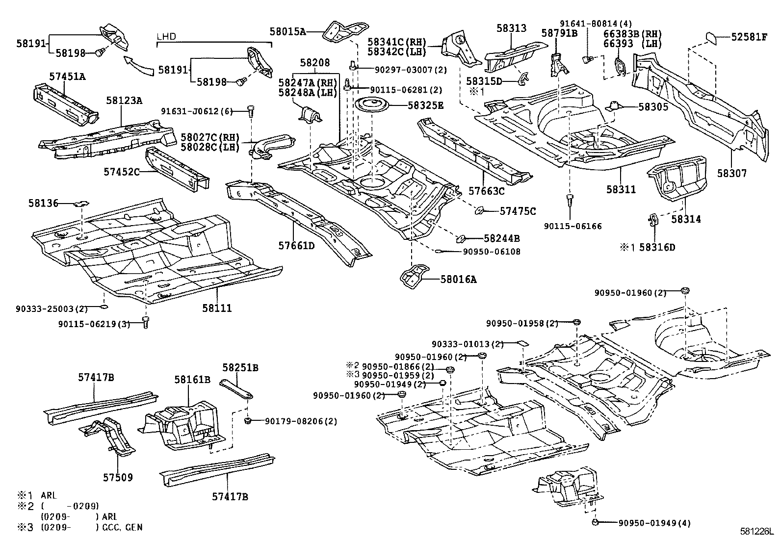 Floor Pan & Lower Back Panel