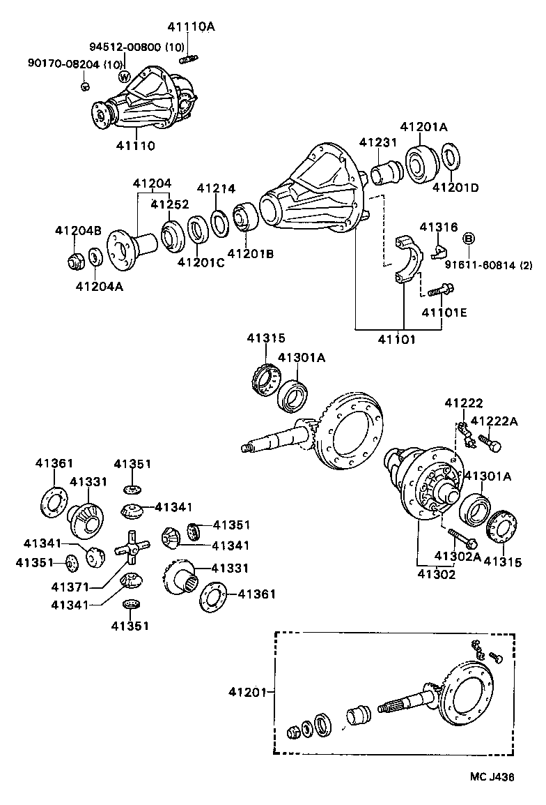 Rear Axle Housing Differential