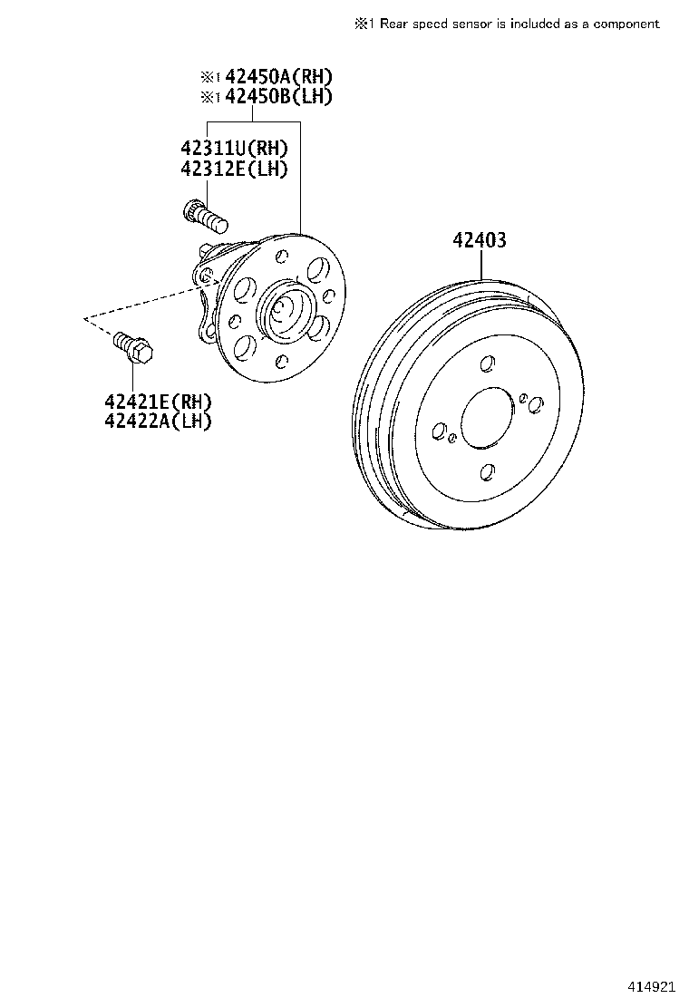 Rear Axle Shaft Hub