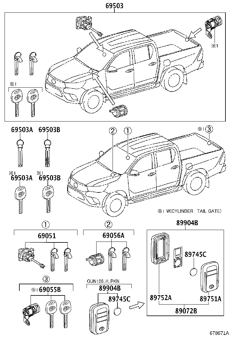 Lock Cylinder Set