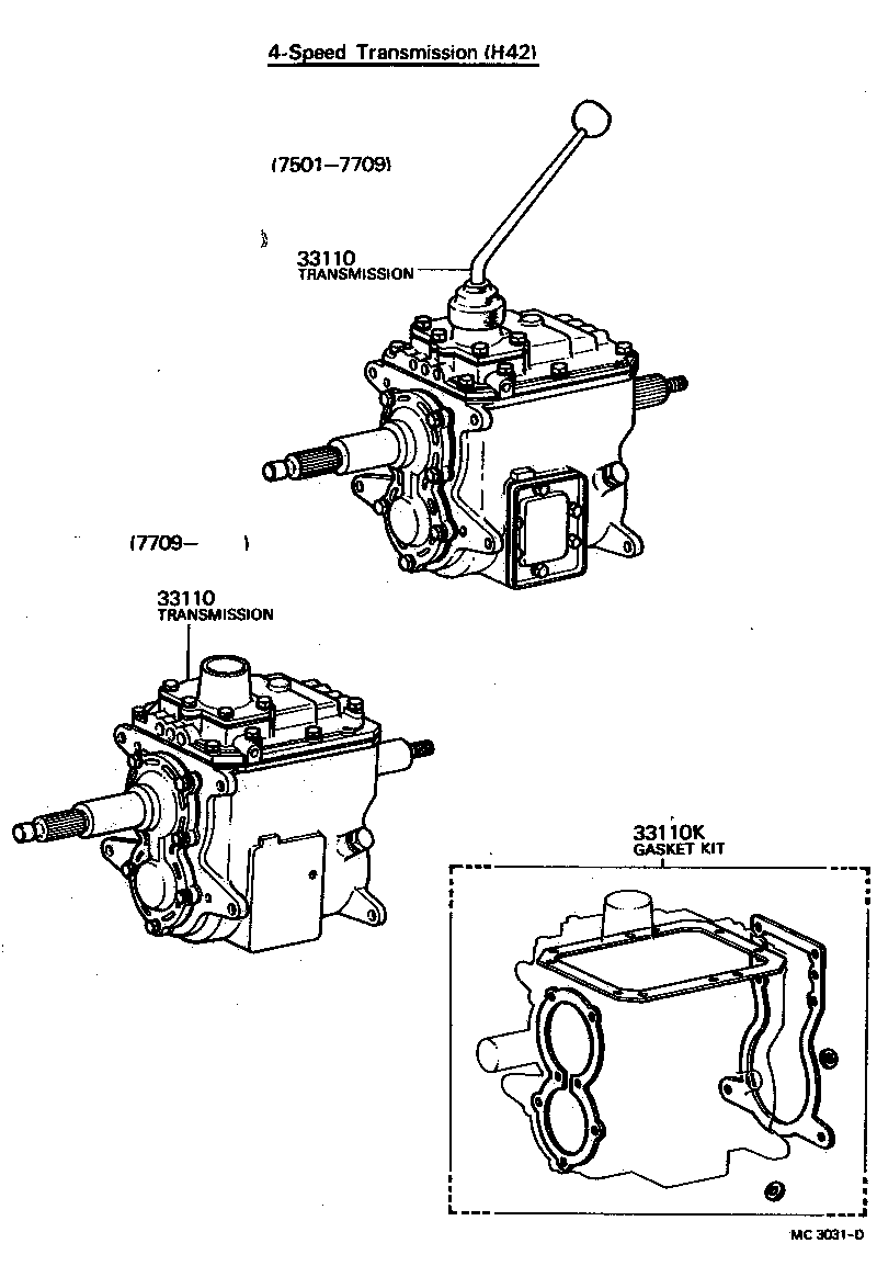 Conjunto de transmisión o transmisión y kit de juntas