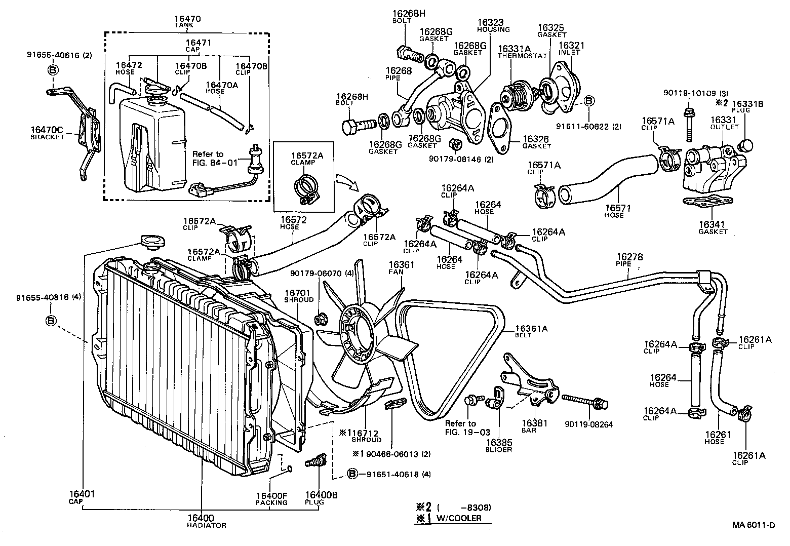 Radiator Water Outlet