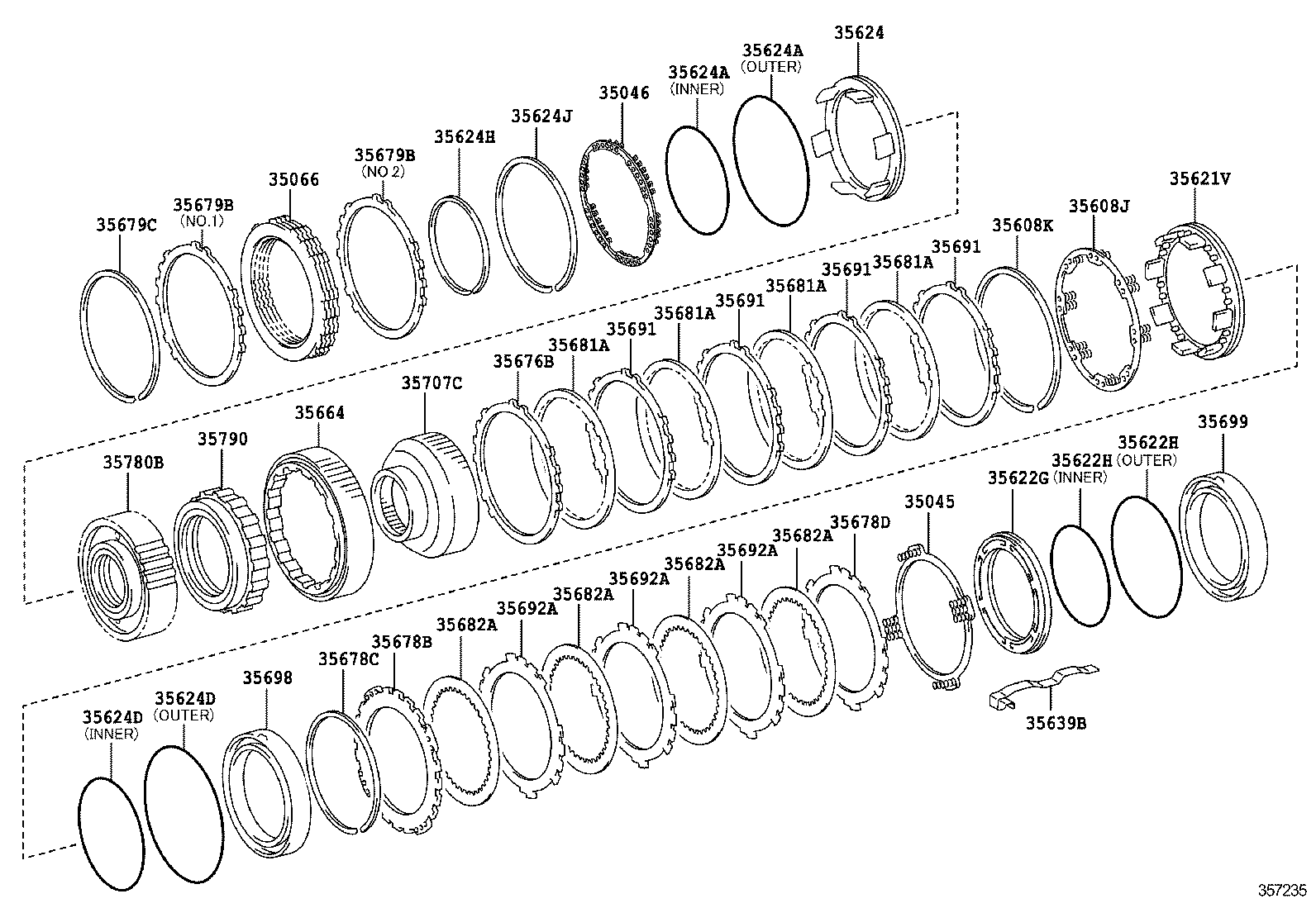 Center Support Planetary Sun Gear