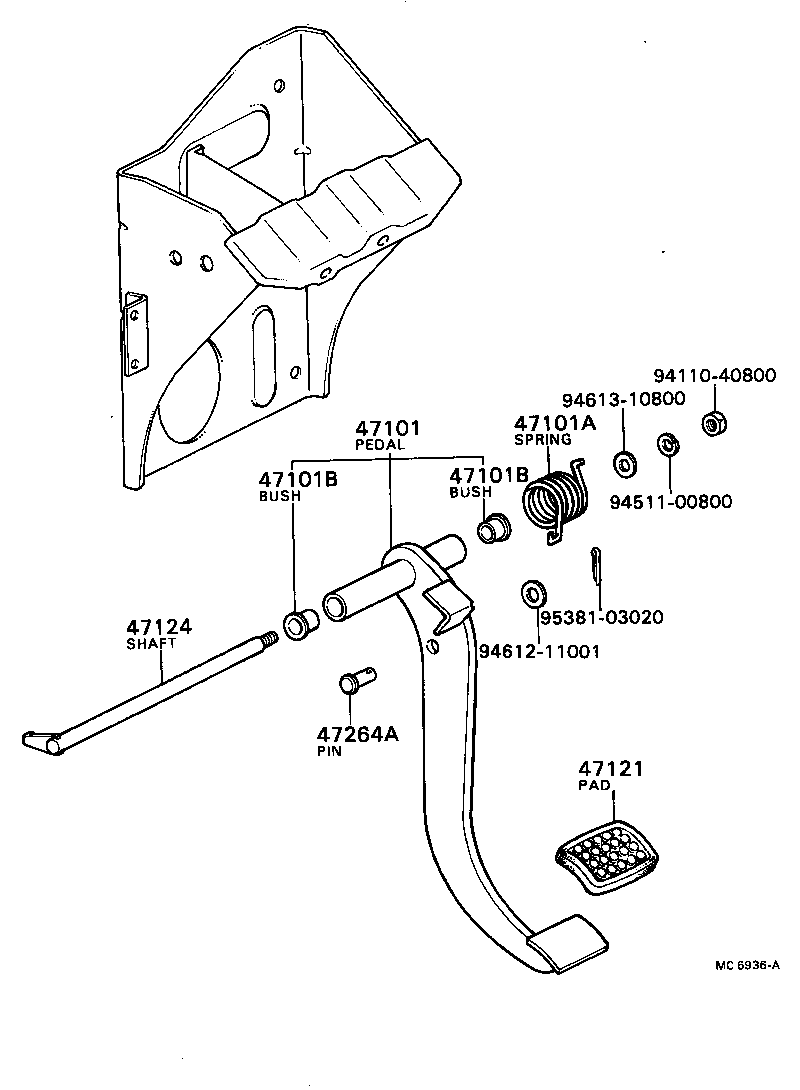 Brake Pedal & Bracket