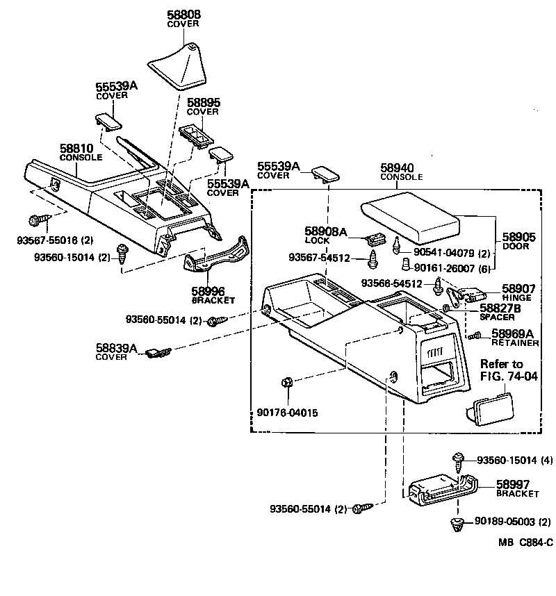 Console Box & Bracket