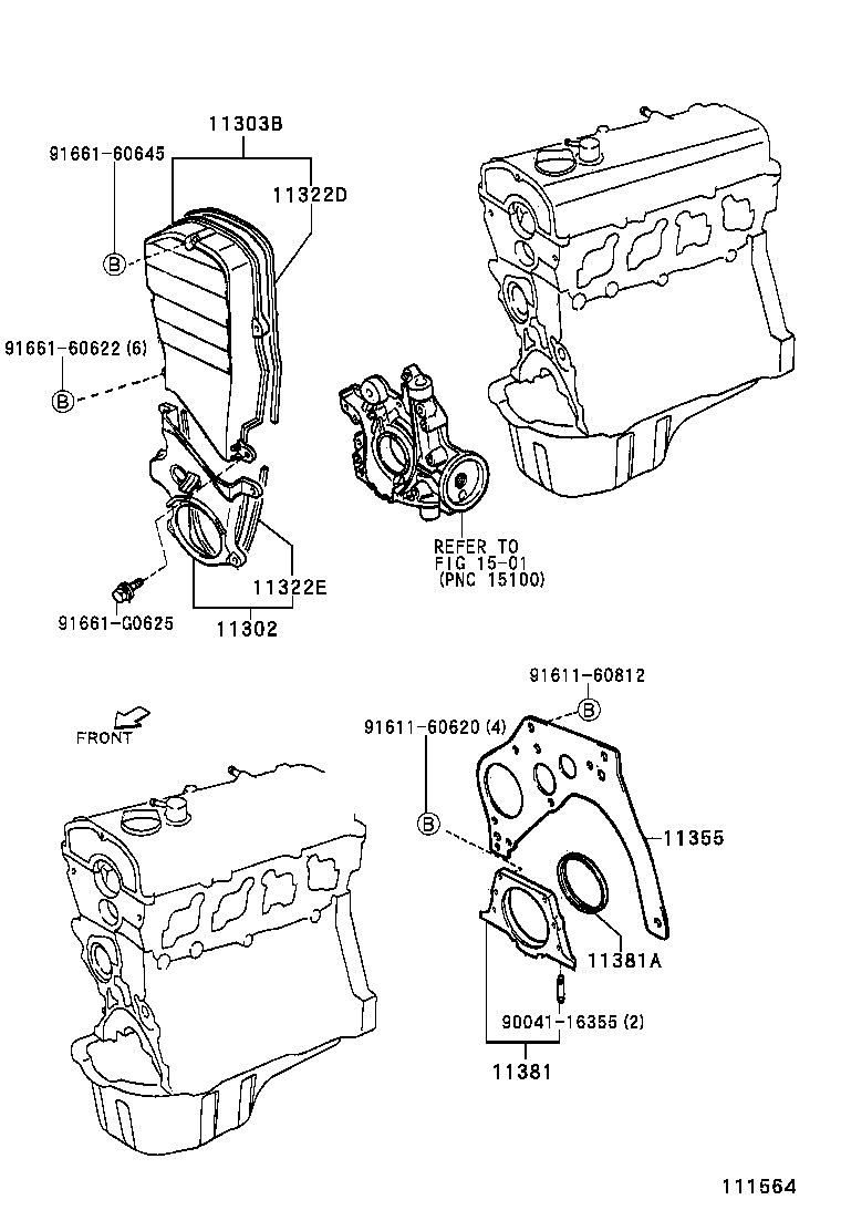 Timing Gear Cover & Rear End Plate