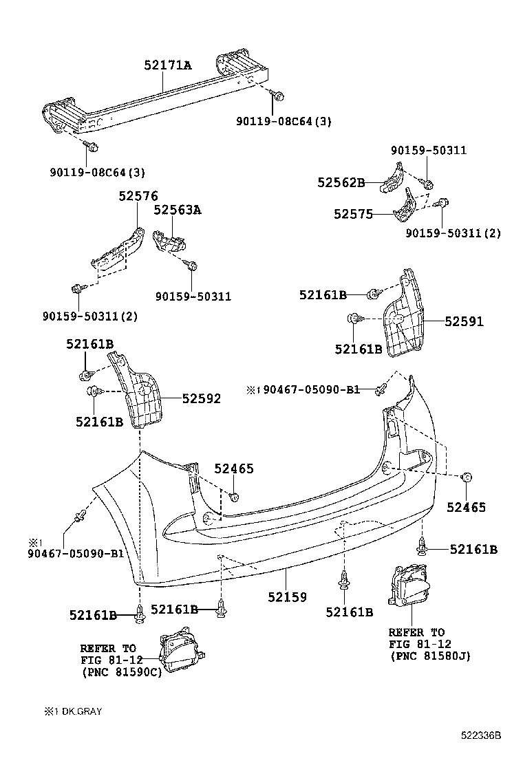 Rear Bumper & Bumper Stay