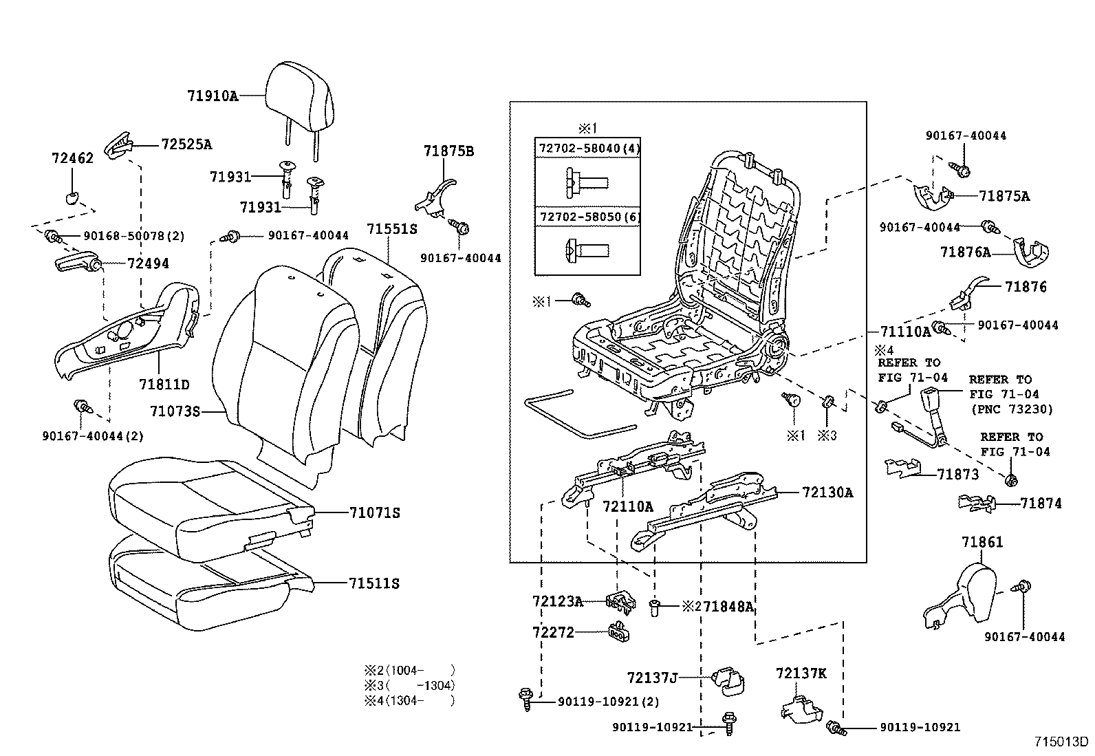 Asiento delantero y riel del asiento