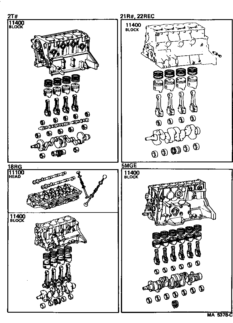 Conjunto de bloque corto