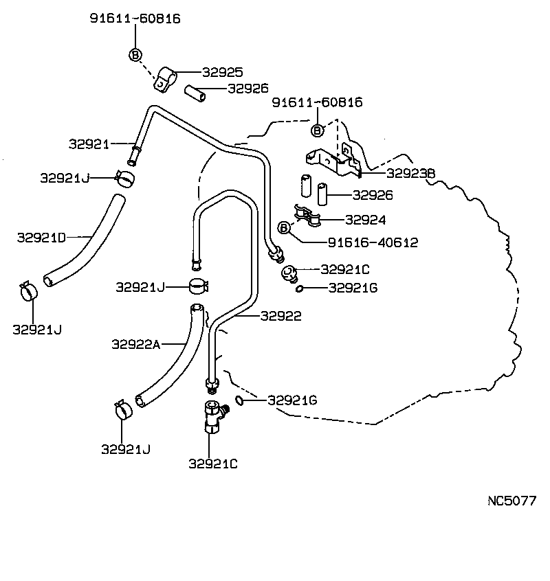 Enfriador de aceite y tubo