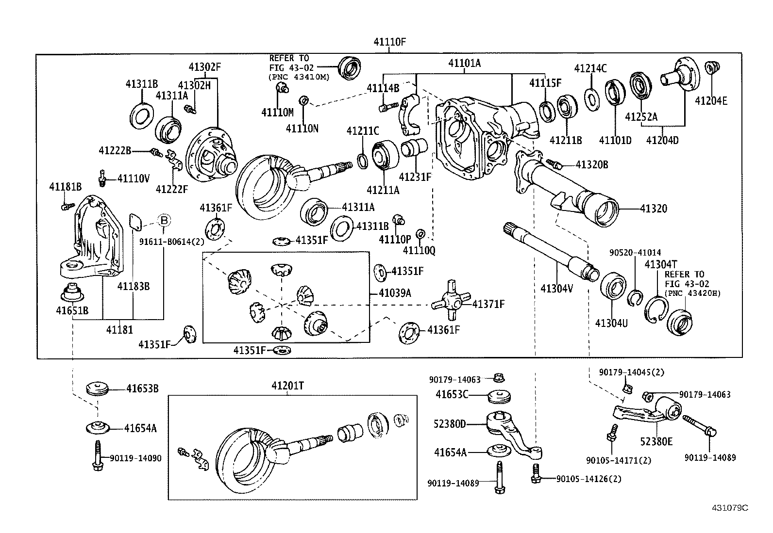 Front Axle Housing & Differential