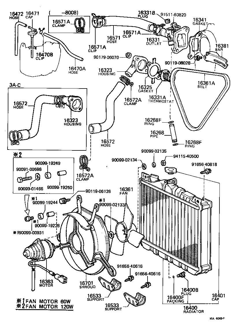 Radiator Water Outlet