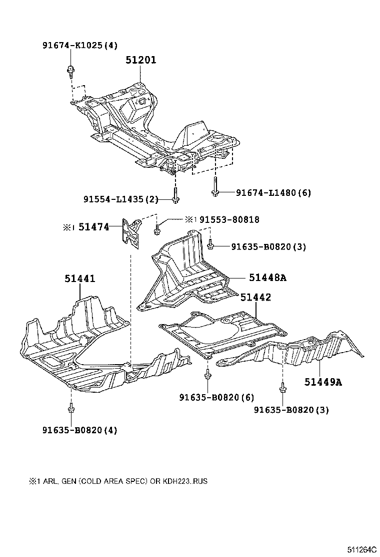 Suspension Crossmember & Under Cover