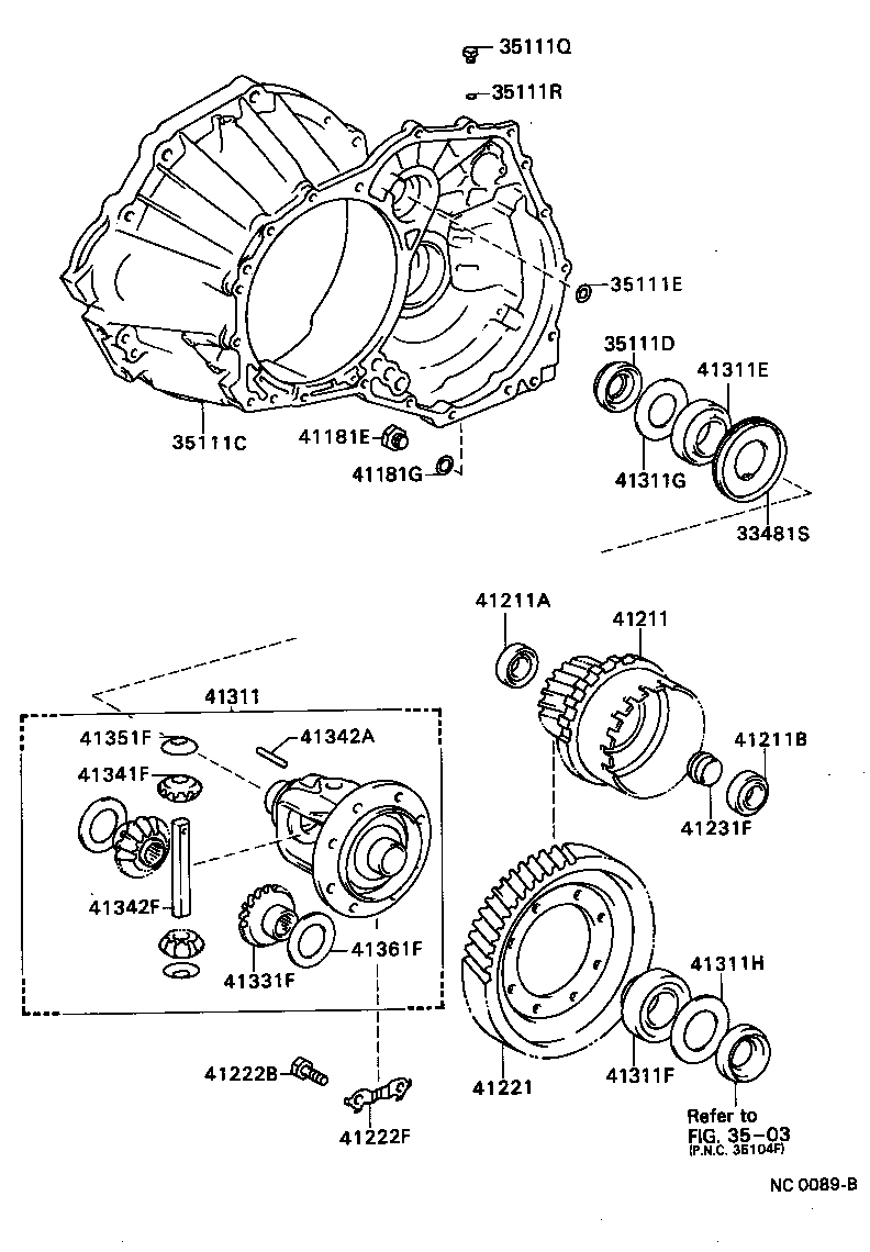 Front Axle Housing & Differential