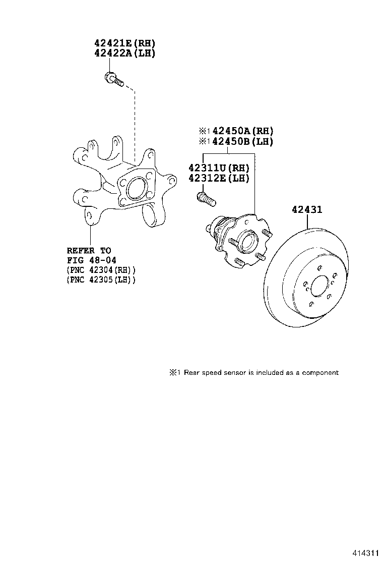 Rear Axle Shaft Hub