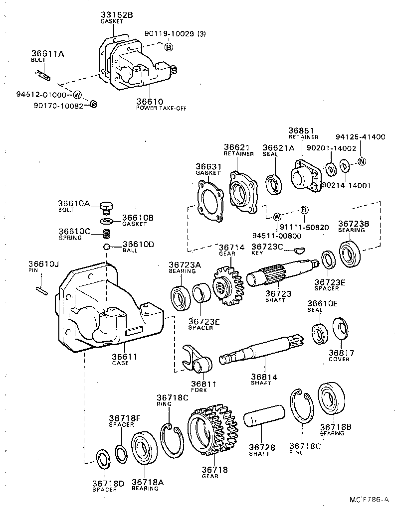 Caja de toma de fuerza