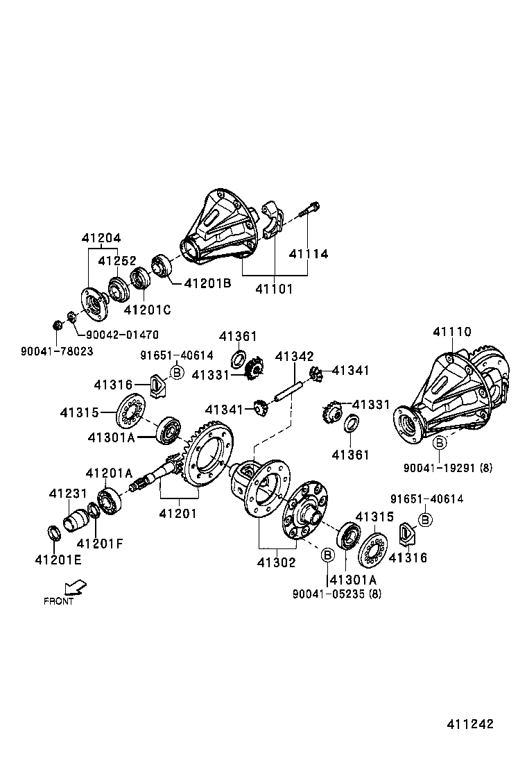 Rear Axle Housing Differential