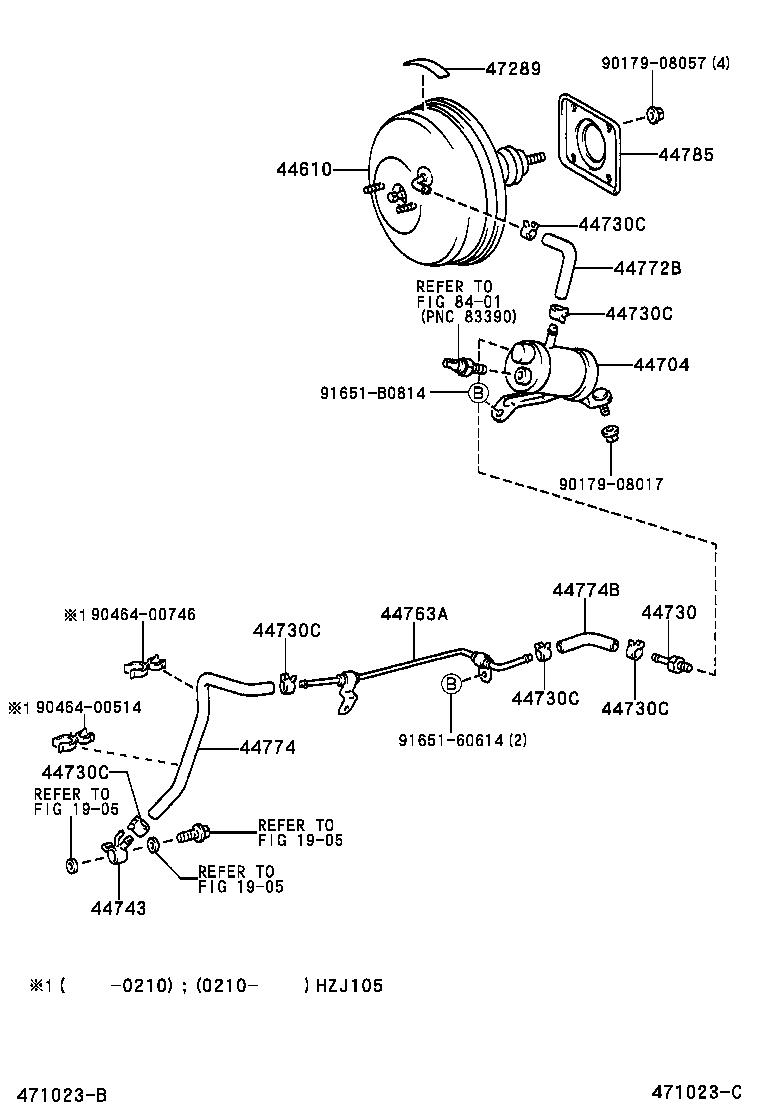 Refuerzo de freno y tubo de vacío