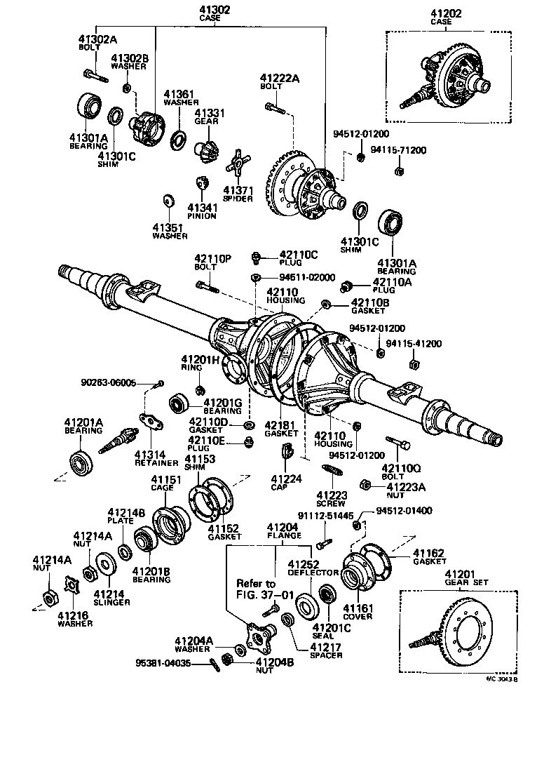 Rear Axle Housing Differential