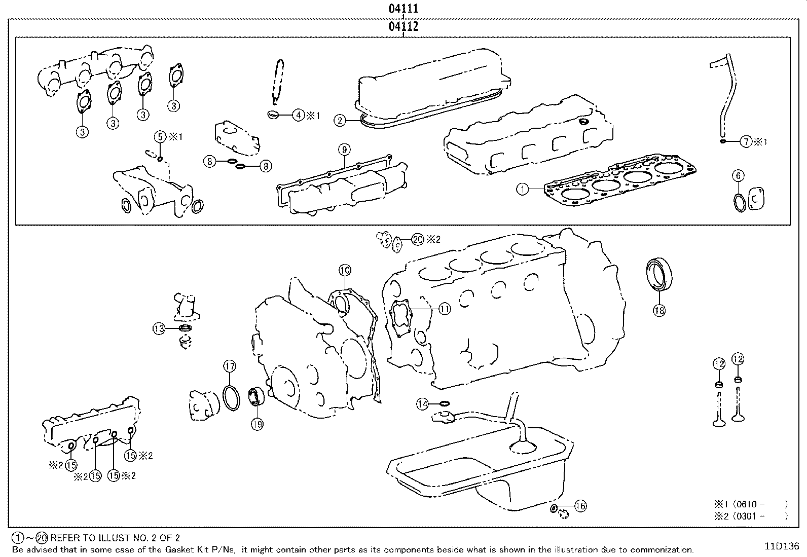 Engine Overhaul Gasket Kit