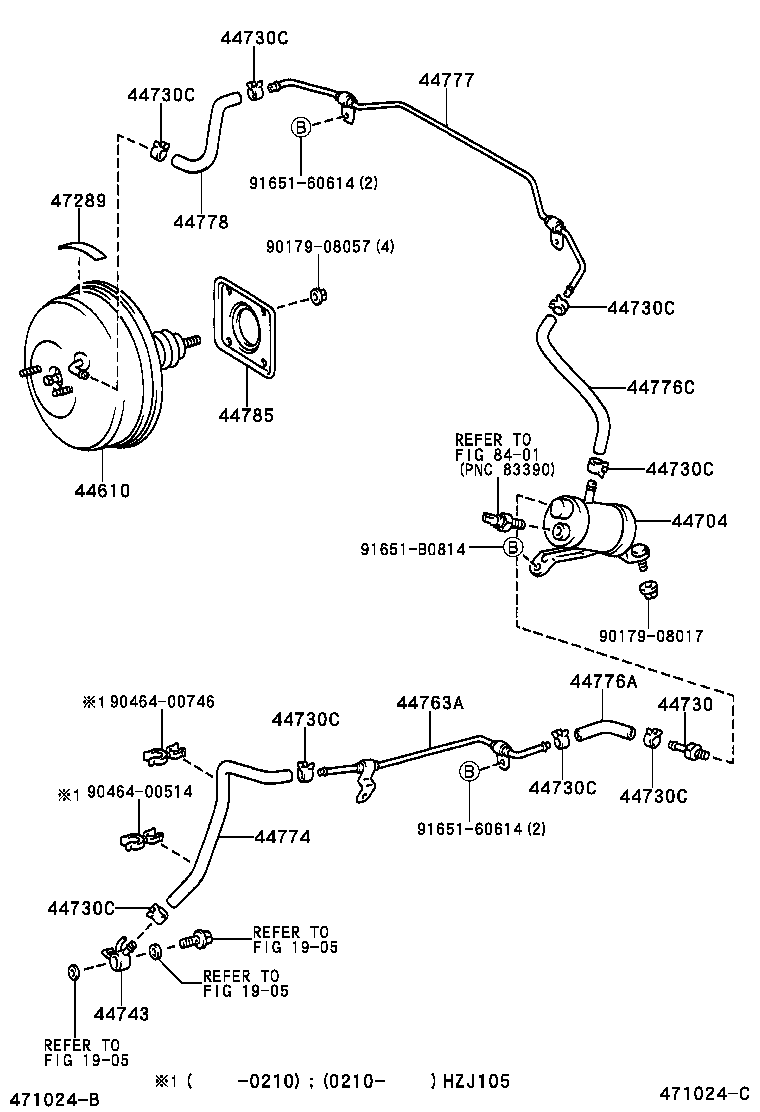 Refuerzo de freno y tubo de vacío