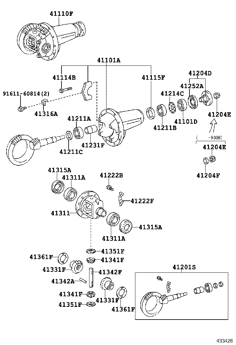 Front Axle Housing & Differential