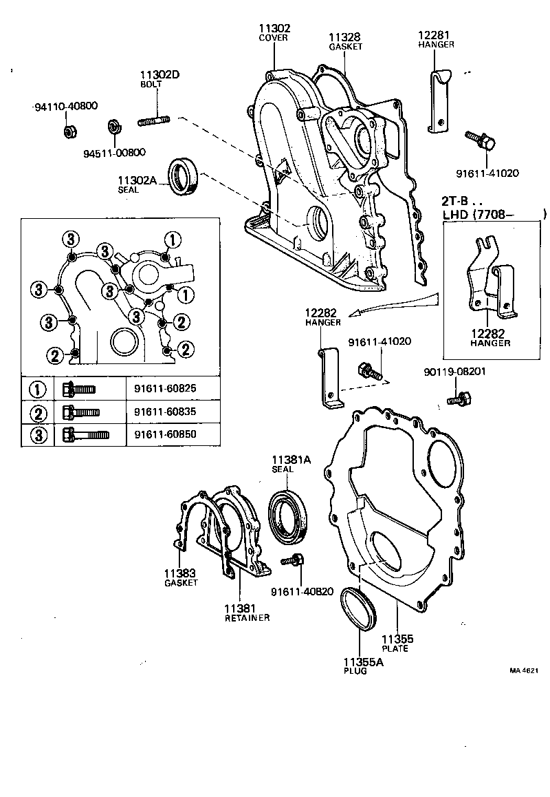 Timing Gear Cover & Rear End Plate