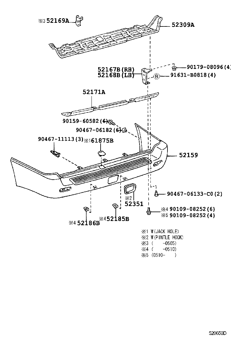 Rear Bumper & Bumper Stay