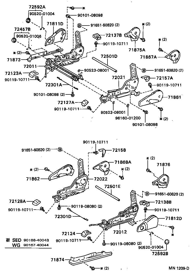 Front Seat & Seat Track