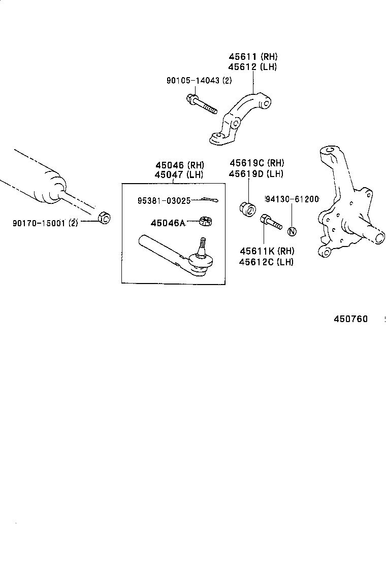 Enlace del mecanismo de dirección