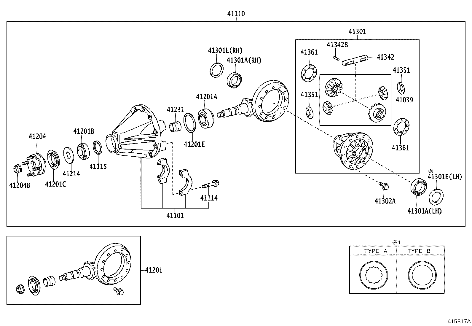 Rear Axle Housing Differential