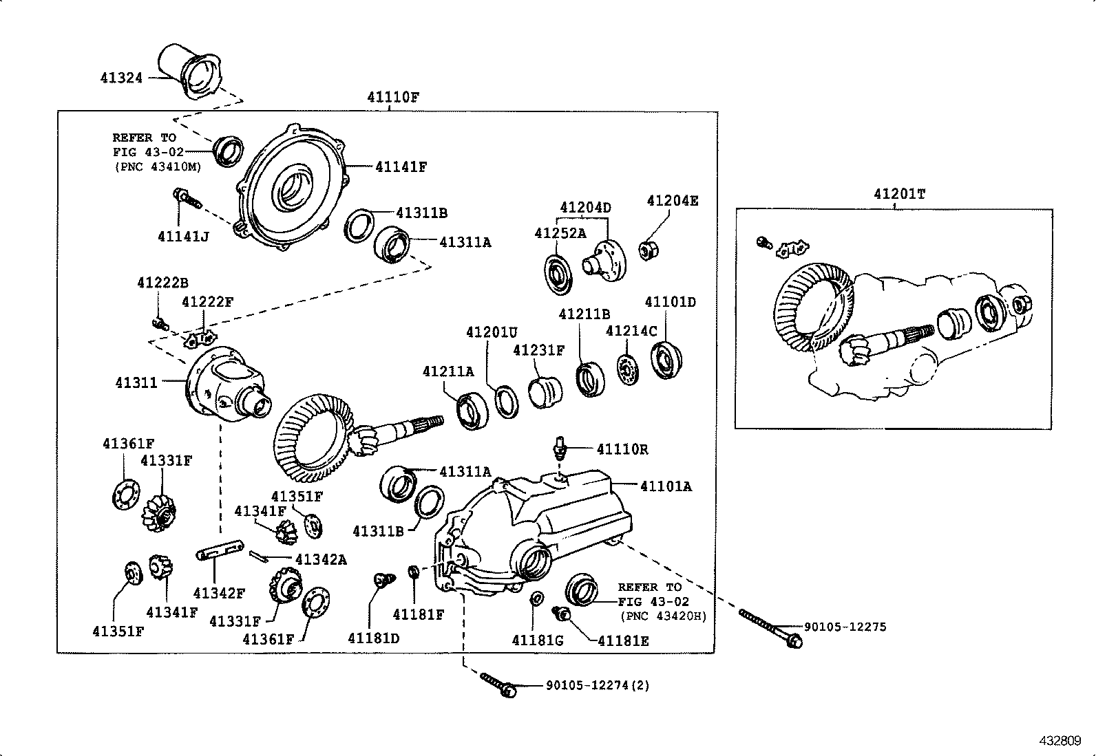 Front Axle Housing & Differential